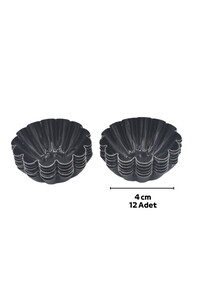  TEFLON MİNİ TARTOLET SET 4,5 CM 12 Lİ